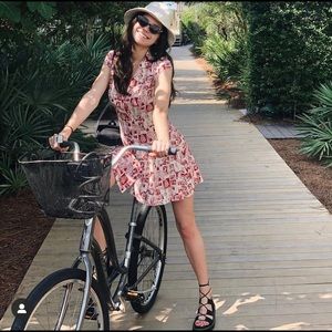 Reformation Comic Print Mini Dress